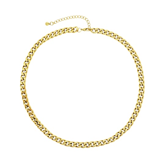 REBL Aria 18K Yellow Gold Over Hypoallergenic Steel Chain Necklace