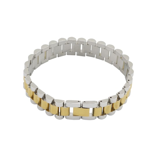 REBL Amari Two-Tone Hypoallergenic Steel Chain Bracelet