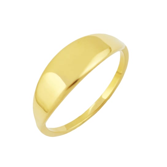 REBL Roux 18K Yellow Gold Over Hypoallergenic Steel Ring