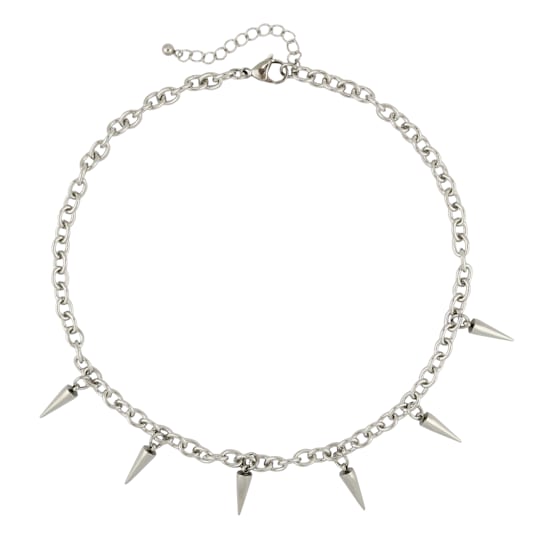 Sinclair Hypoallergenic Steel Spike Necklace