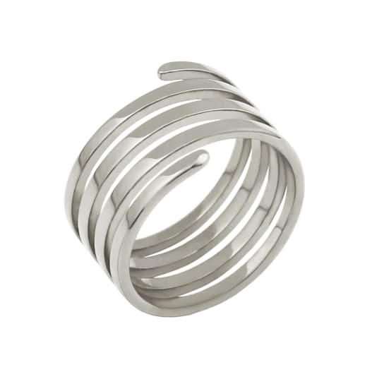 BLUR Stainless Steel Coil Ring
