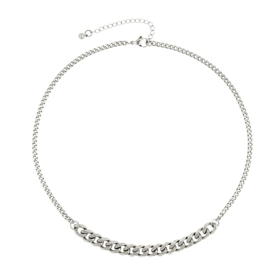 REBL Paloma Hypoallergenic Steel Curb Chain Necklace