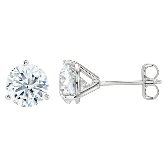 Diana M. Fine Jewelry 14K White Gold Diamond Stud Earrings 3.21ctw