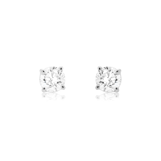 Diana M. Fine Jewelry 14K White Gold 0.95ctw Diamond Solitaire Stud Earrings