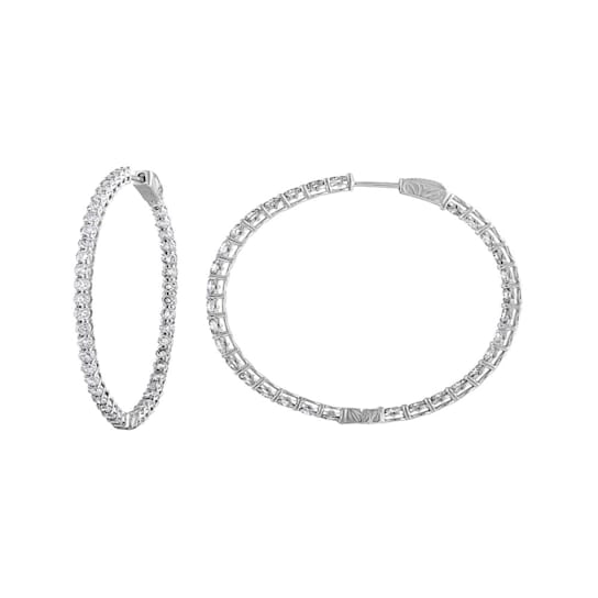 Diana M. Fine Jewelry 18K Yellow Gold Diamond Hoop Earrings 9.70ctw