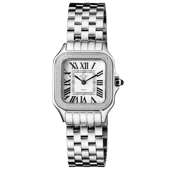 Gv2 By Gevril Women's 12110B Milan Diamond 316L Stainless Steel Watch