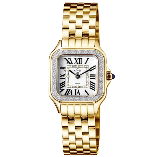GV2 Milan Women's Silver Dial IPYG Stainless Steel Watch