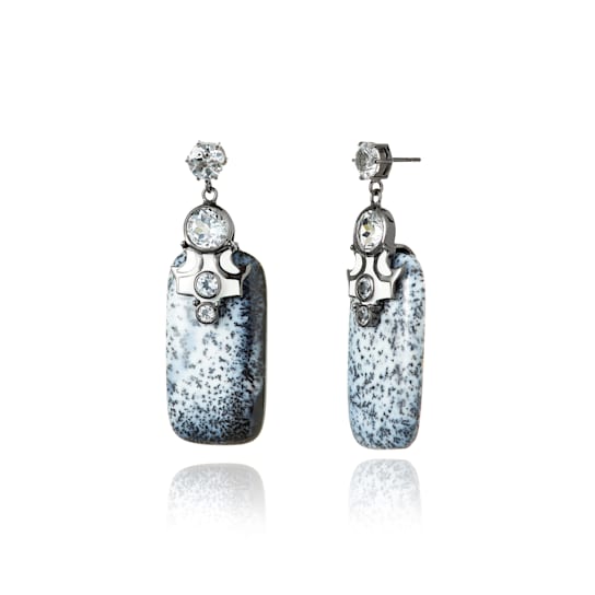 MCL Design Dark Opal Drop Earrings