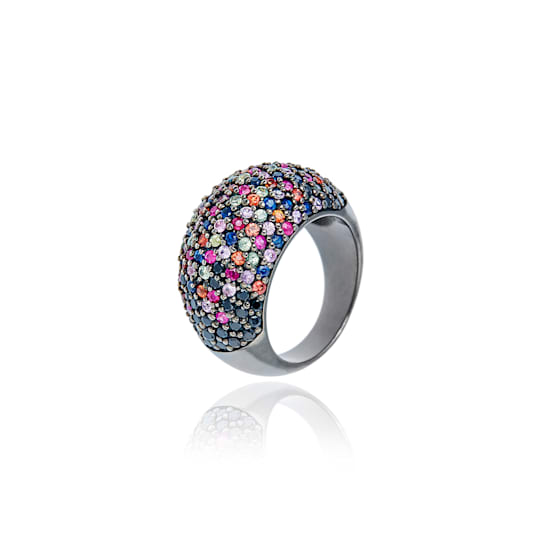 MCL Design Berry Sapphire Stardust Pave Ring