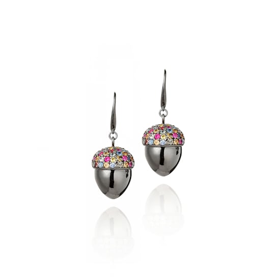 MCL Design Acorn Sapphire Drop Earrings