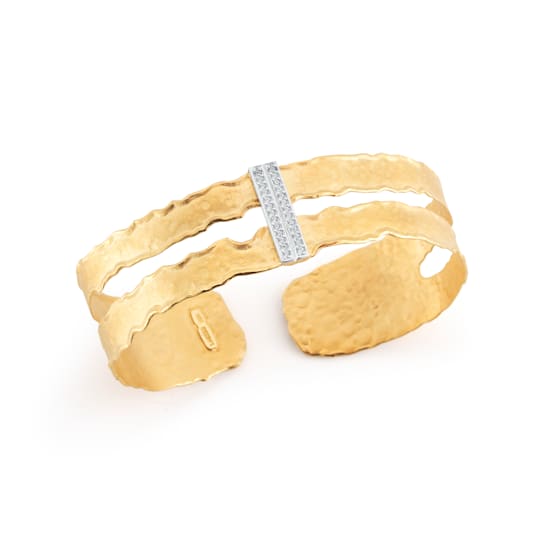 14K Gold 0.15 ct. tw. Diamond Cuff