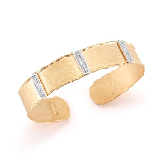 14K Gold 0.56 ct. tw. Diamond Cuff Bracelet