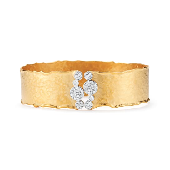 14K Gold 0.49 ct. tw. Diamond Cuff