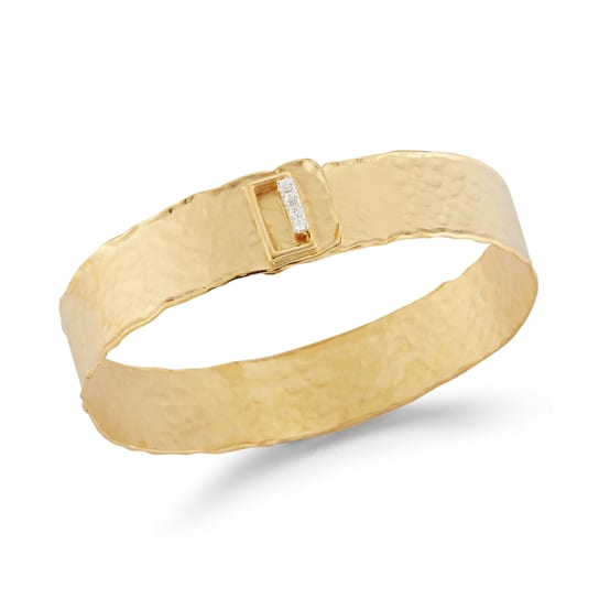 14K Gold 0.16 ct. tw. Diamond Cuff Bracelet