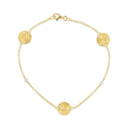 14K Gold 0.03 ct. tw. Gold-by-the-Yard Bracelet