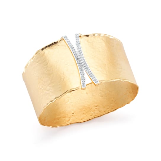 14K Gold 0.57 ct. tw. Diamond Cuff Bracelet