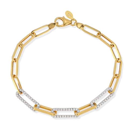 14K Gold 0.43 ct. tw. Open Link Bracelet