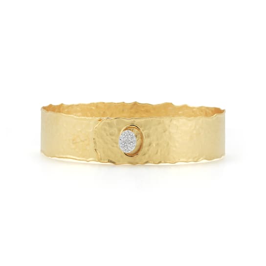 14K Gold 0.23 ct. tw. Diamond Cuff