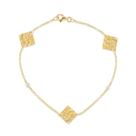 14K Gold 0.03 ct. tw. Gold-by-the-Yard Bracelet