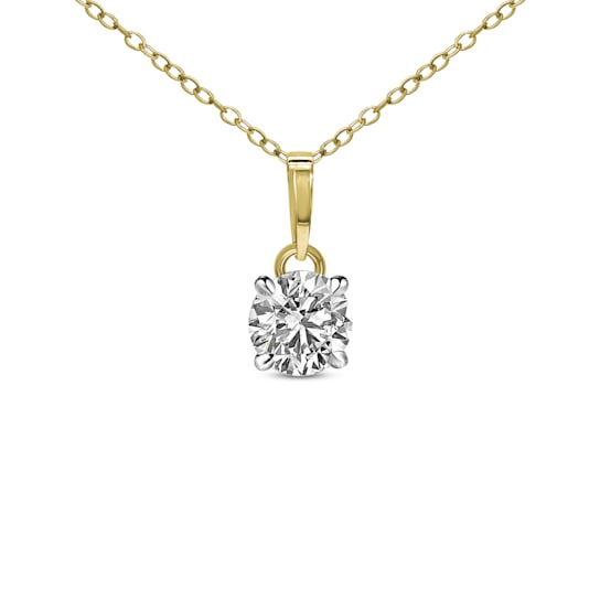 2 Ct 14K Gold IGI Certified Lab Grown Round Shape 4 Prong Diamond
Necklace Friendly Diamonds