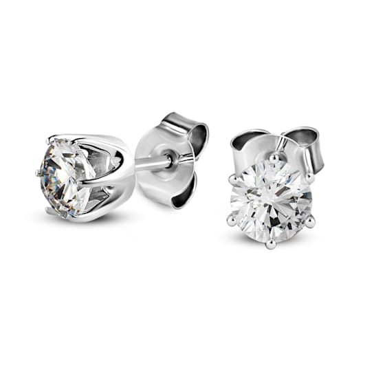 4 Ct 14K Gold IGI Certified Lab Grown Round Shape 6 Prong Diamond Stud
Earrings Friendly Diamonds