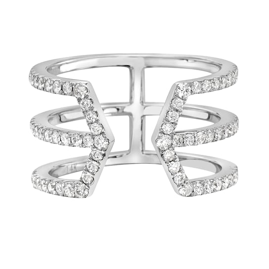 14K White Gold 0.56ct Diamond Ring