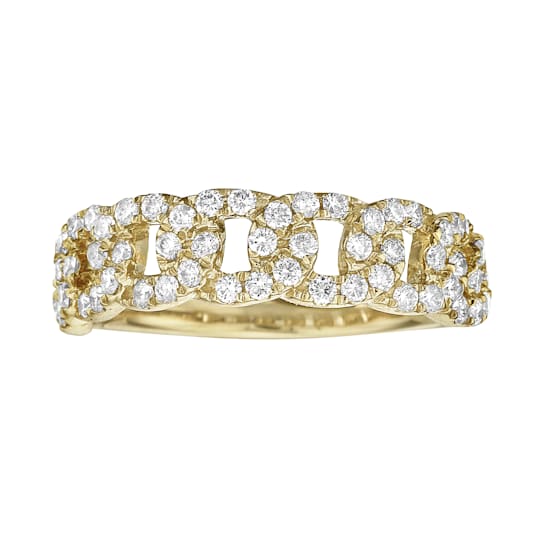 14K Yellow Gold 0.55ct Diamond Ring
