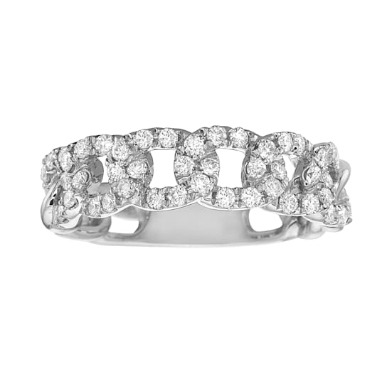 14K White Gold 0.56ct Diamond Ring