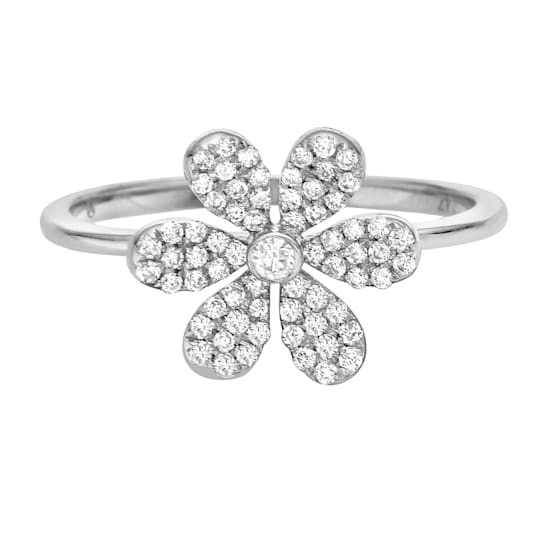 14K White Gold 0.26ct Diamond Ring