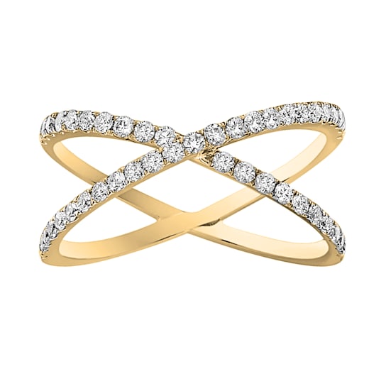 14K Yellow Gold 0.46ct Diamond Ring