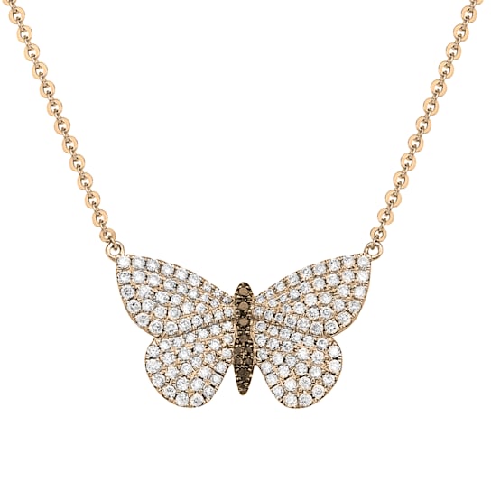 14KY 0.49ct Diamond Pendant With Chain