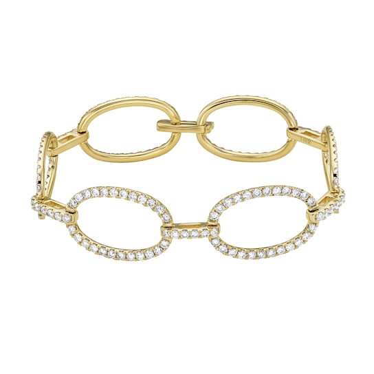 14K Yellow Gold 5.11ctw Diamond Bracelet