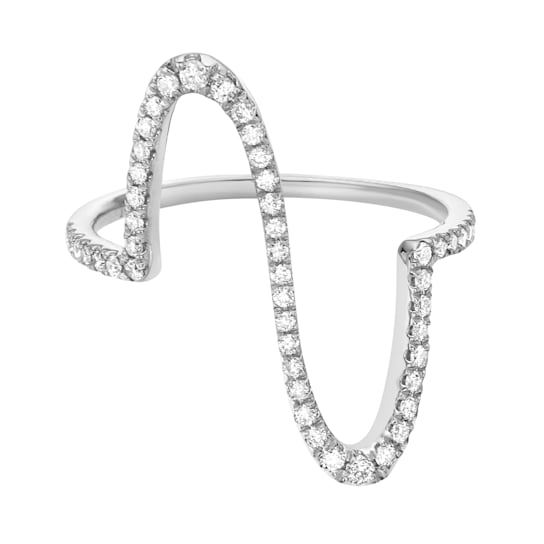 14K White Gold 0.28ct Diamond Ring