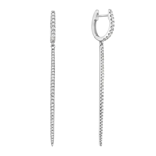 14K White Gold 0.52ct Diamond Earrings