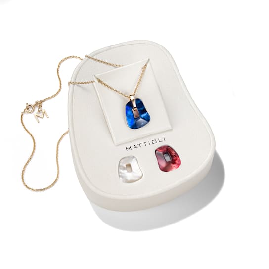 Mattioli small Puzzle pendant giftbox in 18-karat rose gold