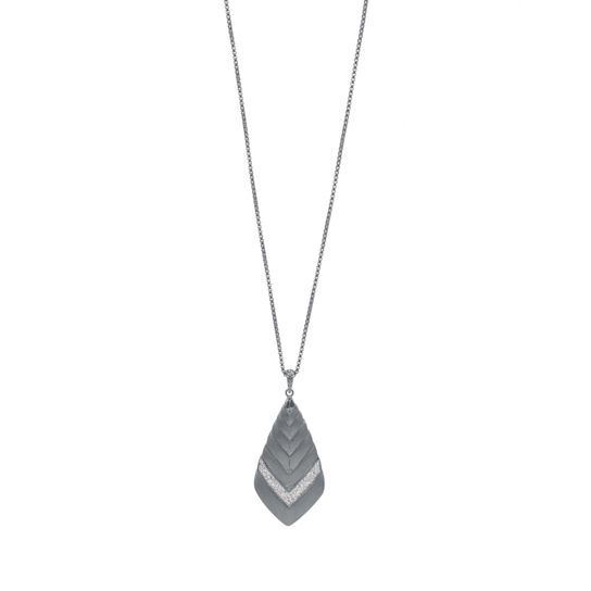 John Hardy Modern Chain Silver White Diamond 0.36ctw Pendant