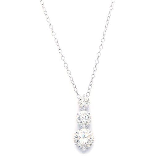 2.00 Ct. T.W. Lab Grown Diamond 14K White Gold Pendant