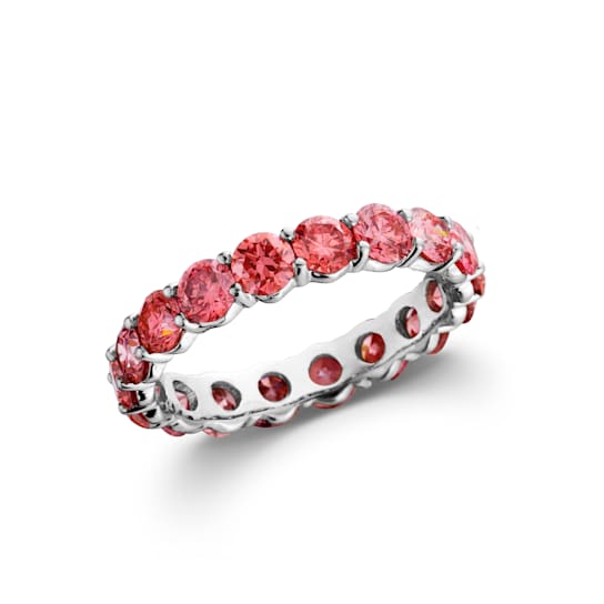 2 1/2 Ct. T.W. Pink Lab-Grown Diamond 14K White Gold Eternity