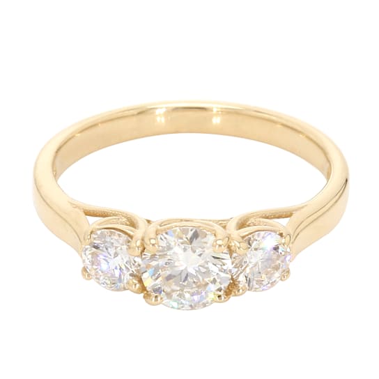 IGI Certified 1.00 Ct. T.W. Lab-Grown Diamond Ring 14K Yellow Gold