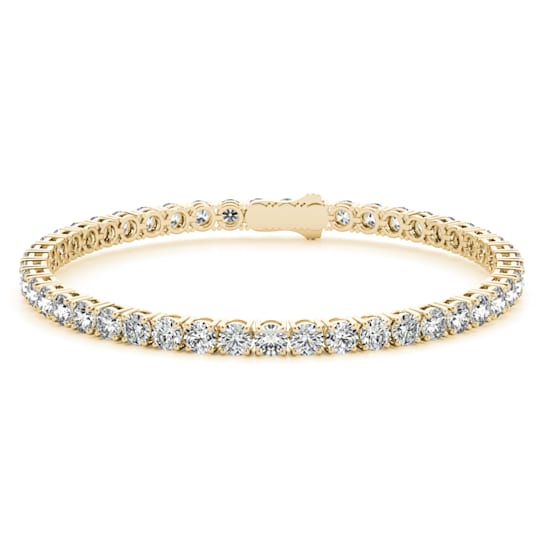 7.00 Ct. T.W. White Lab-Grown Diamond 14K Yellow Gold Classic Tennis Bracelet