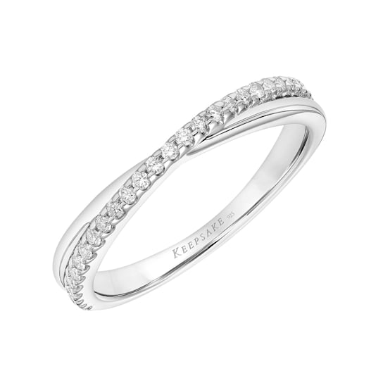 Women's Diamond X Cross Ring in 925 Sterling Silver 1/5ct (I-J, I3)
