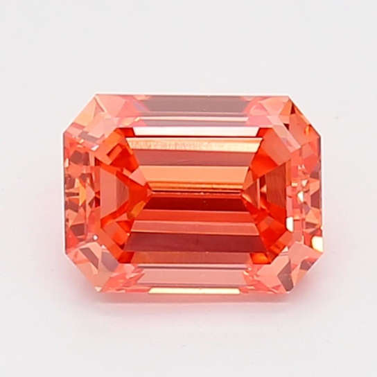 1.02ct Vivid Pink Emerald Cut Lab-Grown Diamond SI1 Clarity IGI Certified