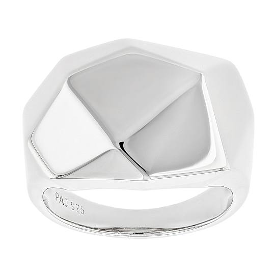Sculptural Dome Statement Ring In Sterling Silver