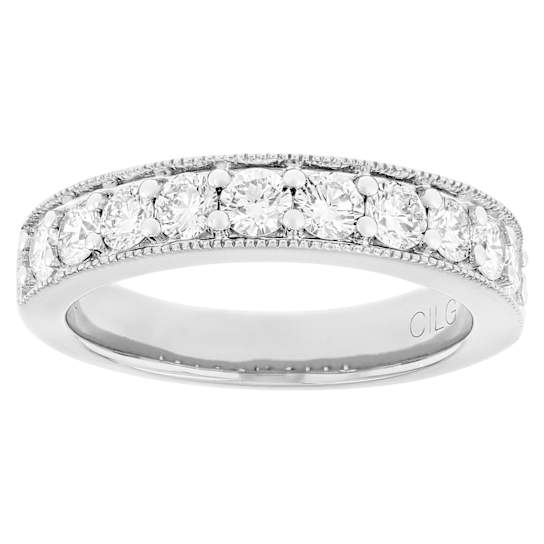 Lab-Grown Diamond Band Ring In Sterling Silver 0.50ctw