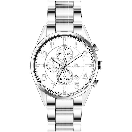Oceanaut Escapade Men's 46mm White Dial, Stainless Steel Watch