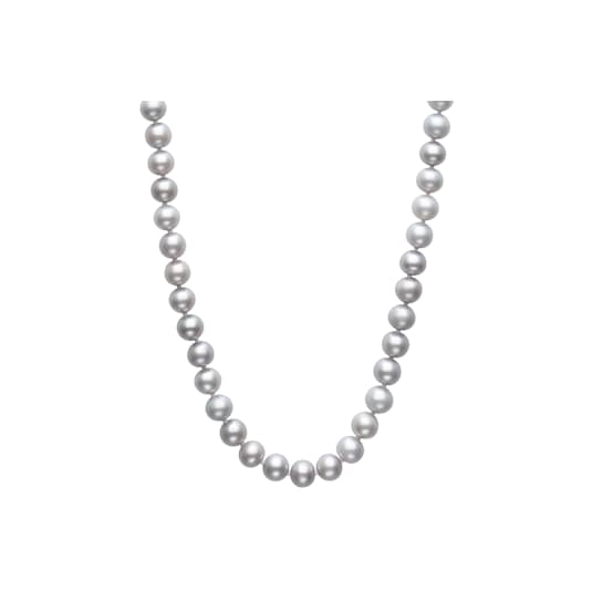 Platinum Cultured Freshwater Pearl Rhodium Over Sterling Silver 18 Inch
Strand Necklace