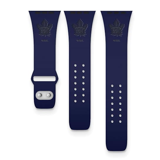 Gametime Tampa Bay Lightning Debossed Silicone Apple Watch Band (38/40mm
M/L). Watch not included.