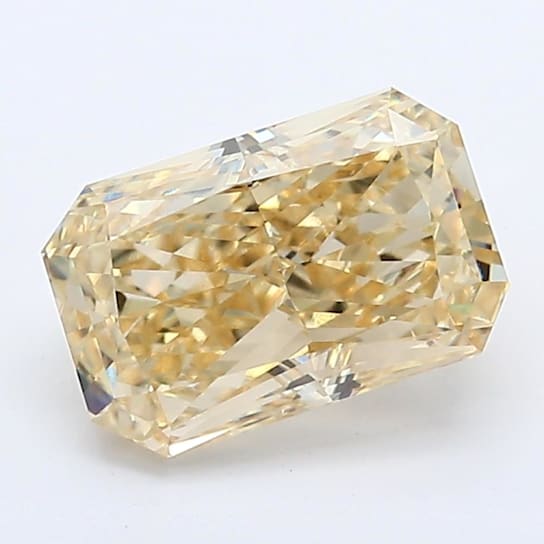 1.86ct Deep Yellow Radiant Cut Lab-Grown Diamond VS2 Clarity IGI Certified