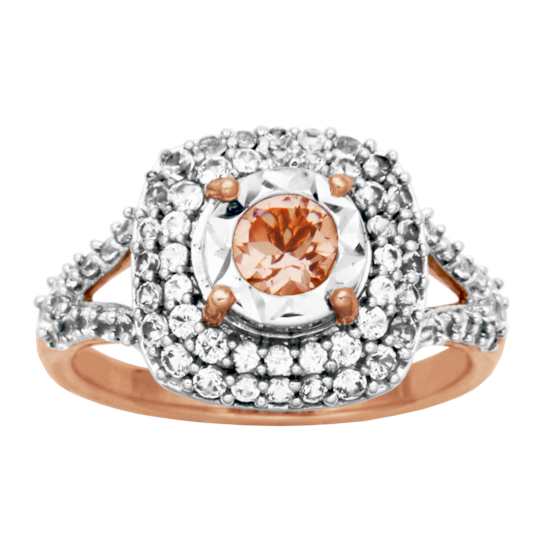 Pink Morganite 10k Rose Gold Ring