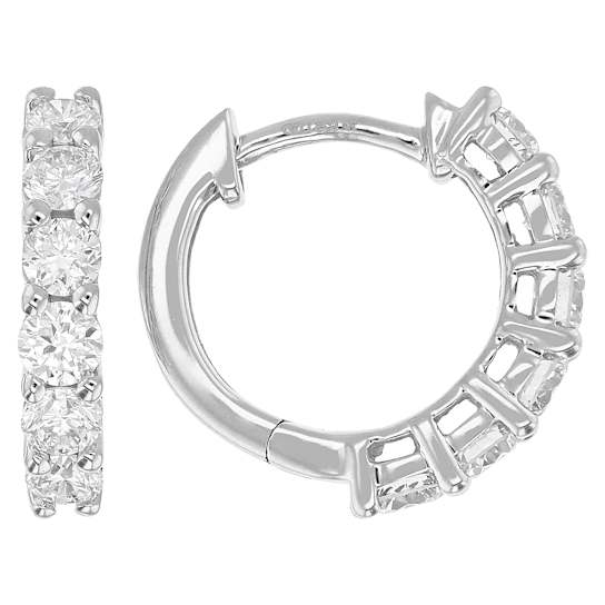 Lab-Grown Diamond Inside-Out Huggie Hoops - 1.00ctw